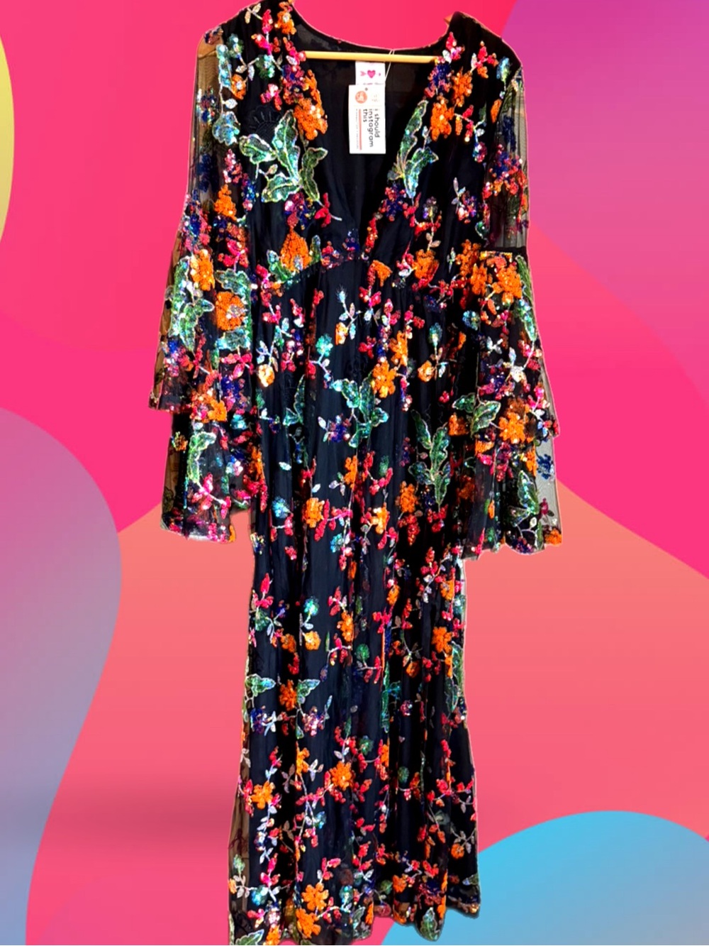 BuddyLove Colette Long Sleeve Maxi Dress - Dusk NWT size Large - Picture 3 of 6